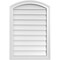 Ekena Millwork Arch Top Surface Mount PVC Gable Vent: Functional, w/ 2"W x 1-1/2"P Brickmould Frame, 22"W x 32"H GVPAR22X3202SF - alternate 1